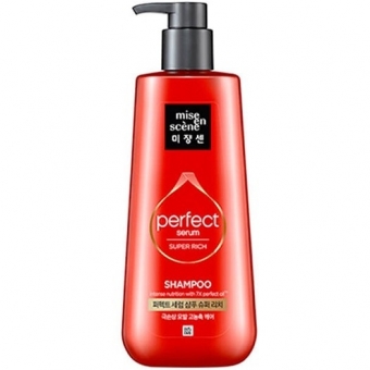 Шампунь для активного восстановления повреждённых волос Mise En Scene Perfect Serum Shampoo Super Rich